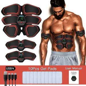 EMS Muscle Stimulator Belt for Toned Abs - Abdominal Trainer with Electrical Muscle Stimulation Technology for Core Strengthening and Six Pack Abs at Home