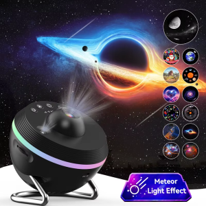 12 IN 1 Galaxy Star Projector with Meteor – Ultra Clear Night Light Lamp, Rotary Space Ball Planetarium Projector, Kids Gift